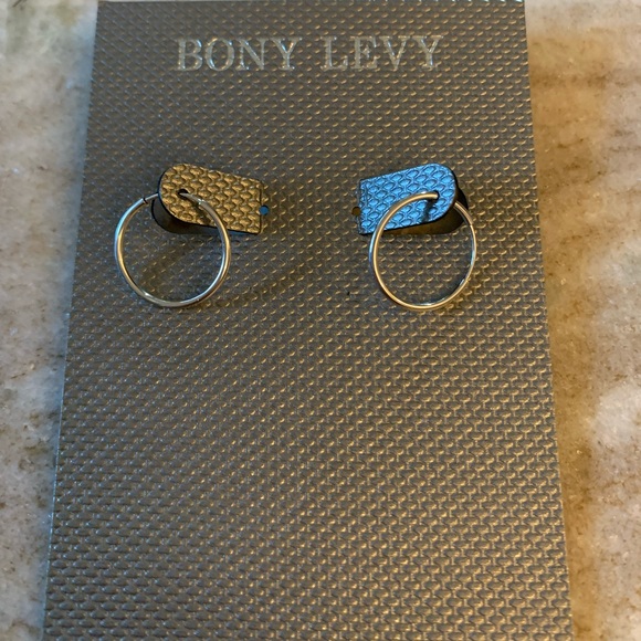 BONY LEVY 14K White Gold 12mm Huggie Hoop Earrings - Picture 3 of 11